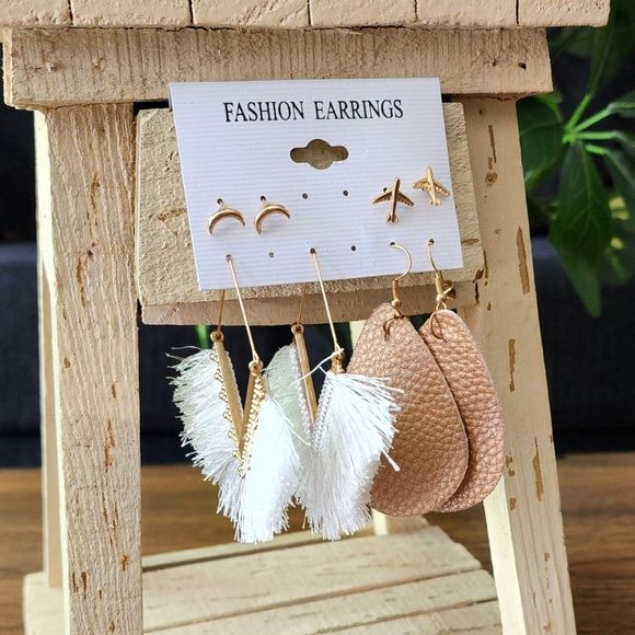 Boho Fashion Earring Set (4 Pair) - Picture 4 of 5